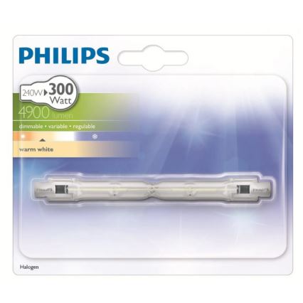 Halogēna spuldze PHILIPS R7s/240W/230V - ECO HALO 118 mm