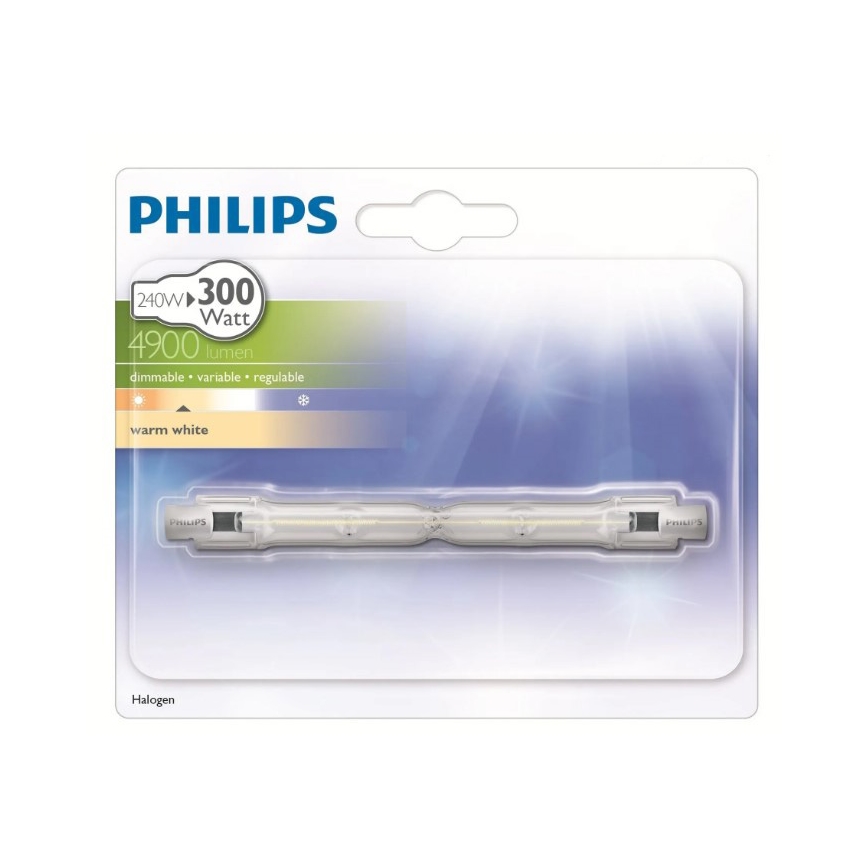 Halogēna spuldze PHILIPS R7s/240W/230V - ECO HALO 118 mm