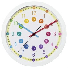 Hama - Bērnu sienas pulkstenis 1xAA daudzkrāsains
