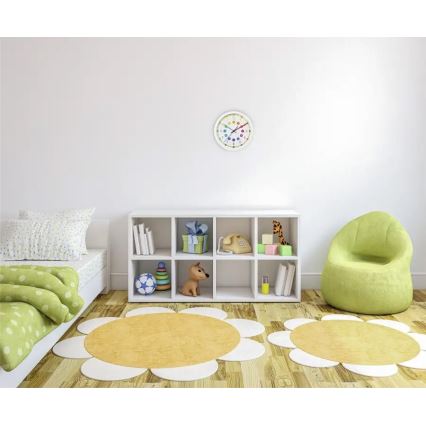 Hama - Bērnu sienas pulkstenis 1xAA daudzkrāsains