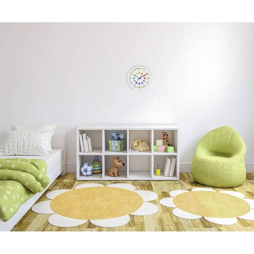 Hama - Bērnu sienas pulkstenis 1xAA daudzkrāsains