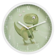 Hama - Bērnu sienas pulkstenis 1xAA dinozaurs