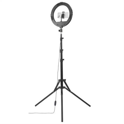 Hama - LED Aptumšojama apaļa lampa ar statīvu LED/10W/5V d. 30 cm + tālvadības pults