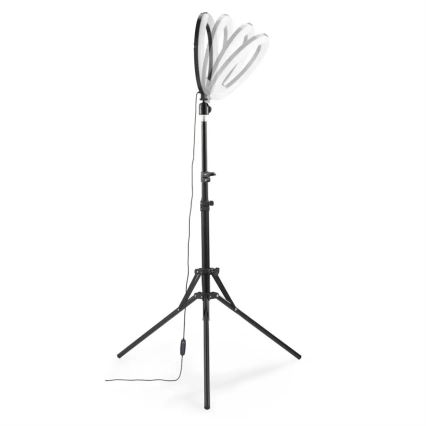 Hama - LED Aptumšojama apaļa lampa ar statīvu LED/10W/5V d. 30 cm + tālvadības pults