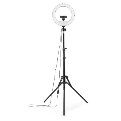 Hama - LED Aptumšojama apaļa lampa ar statīvu LED/10W/5V d. 30 cm + tālvadības pults