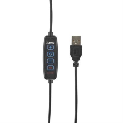 Hama - LED Aptumšojama apaļa lampa ar statīvu LED/10W/5V d. 30 cm + tālvadības pults