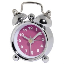 Hama - Mini modinātāja pulkstenis 1xLR44/LR1130 hroms/rozā