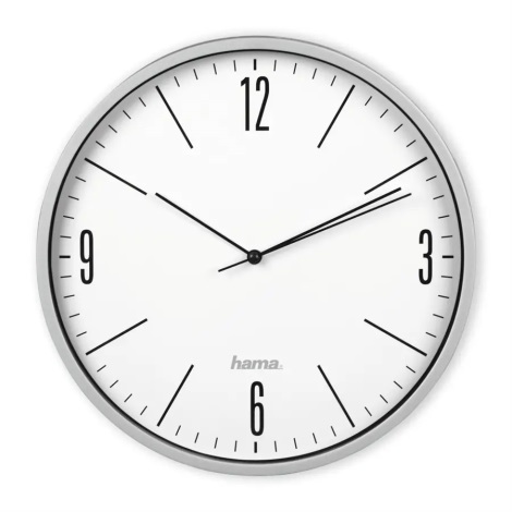 Hama - Sienas pulkstenis 1xAA pelēka