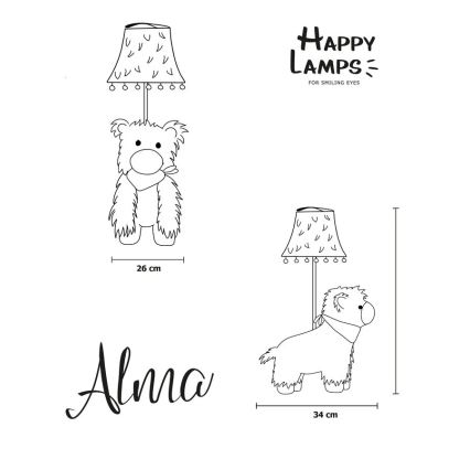 Happy Lamps - LED Bērnu galda lampa ALMA LED/5,4W/230V lama