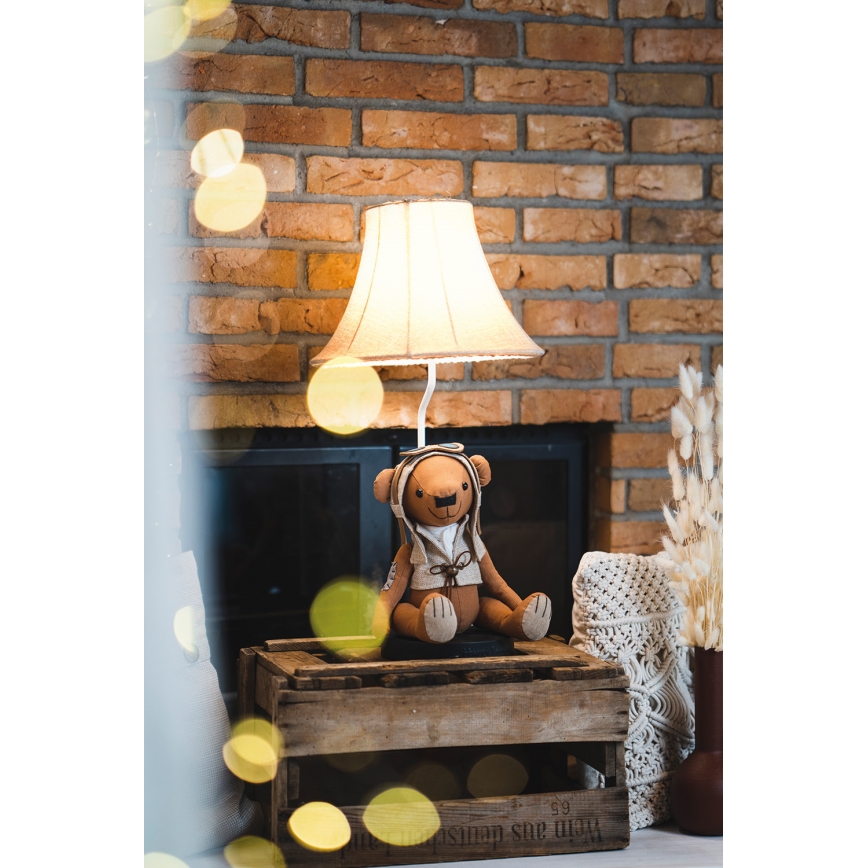 Happy Lamps - LED Bērnu galda lampa CHARLES LED/5,4W/230V lācis