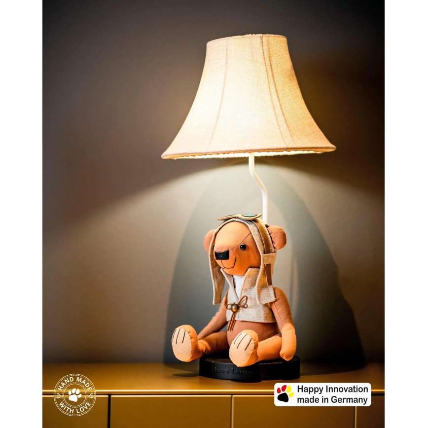 Happy Lamps - LED Bērnu galda lampa CHARLES LED/5,4W/230V lācis