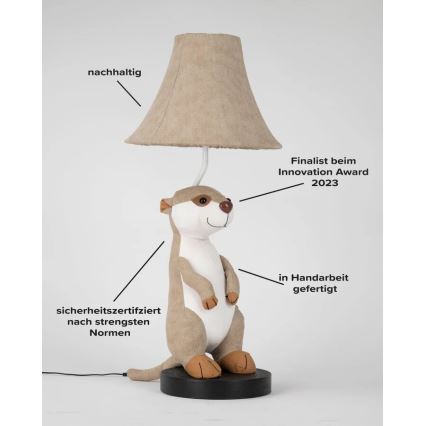 Happy Lamps - LED Bērnu galda lampa EDDIE LED/5,4W/230V surikats