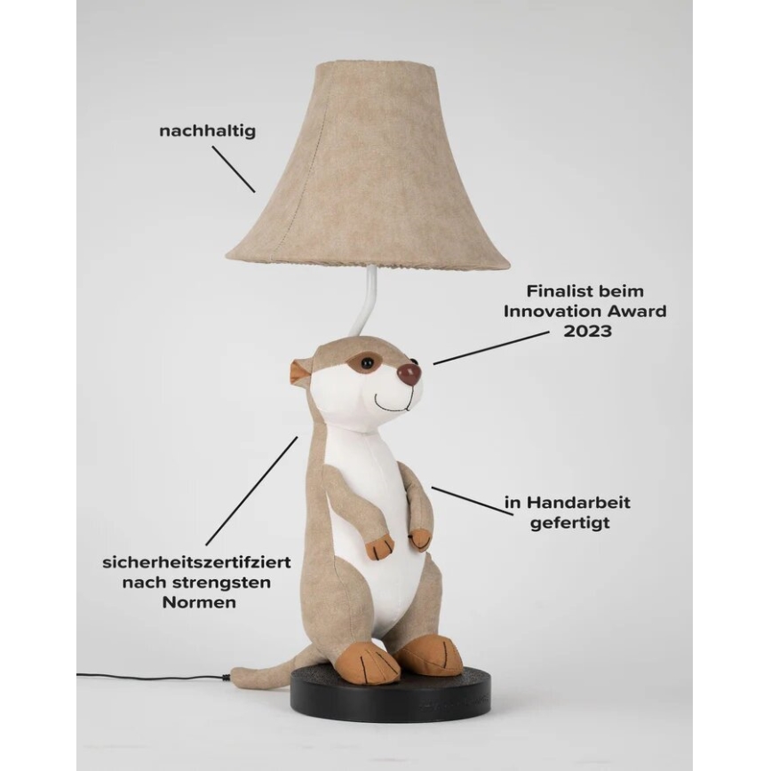 Happy Lamps - LED Bērnu galda lampa EDDIE LED/5,4W/230V surikats