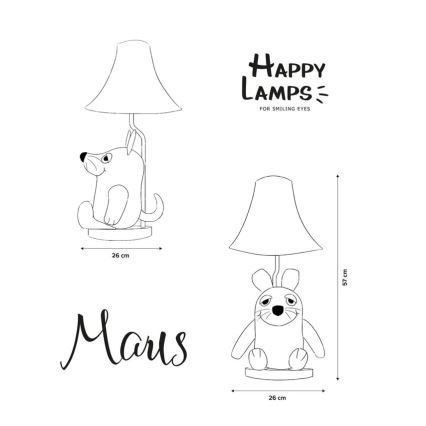 Happy Lamps - LED Bērnu galda lampa MOUSE FROM SENDUNG MIT DER MAUS LED/5,4W/230V pele