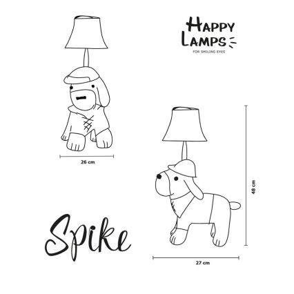 Happy Lamps - LED Bērnu galda lampa SPIKE LED/5,4W/230V medību suns