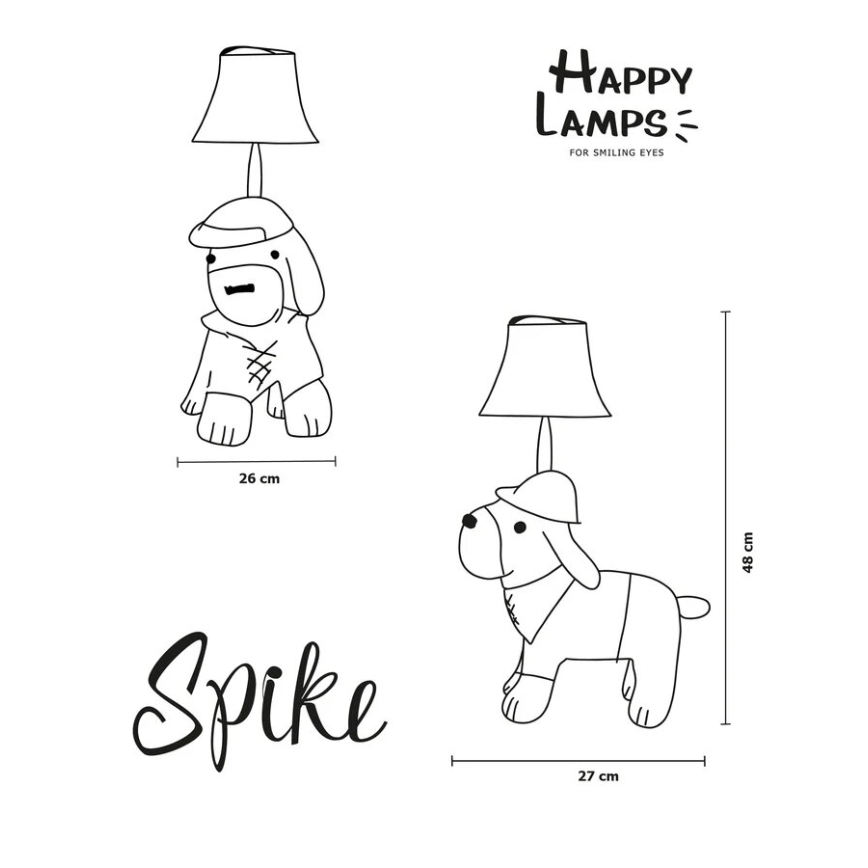 Happy Lamps - LED Bērnu galda lampa SPIKE LED/5,4W/230V medību suns