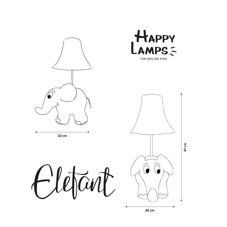 Happy Lamps - LED Bērnu galda lampa ZILONIS LED/5,4W/230V zilonis