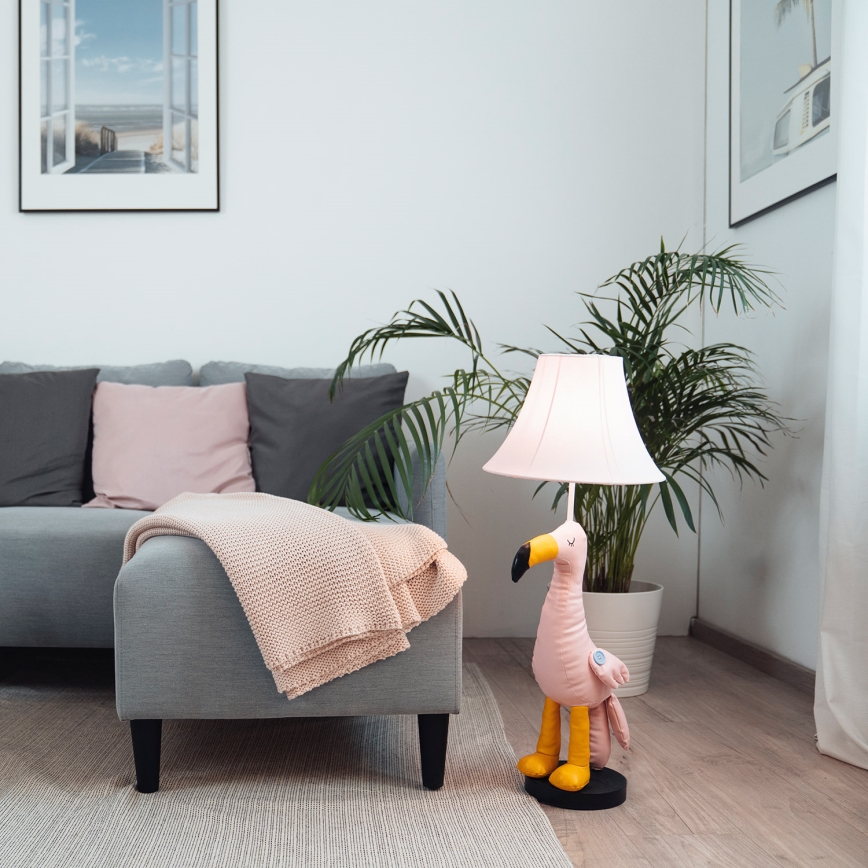Happy Lamps - LED Bērnu grīdas stāvlampa MINGO LED/5,4W/230V flamingo