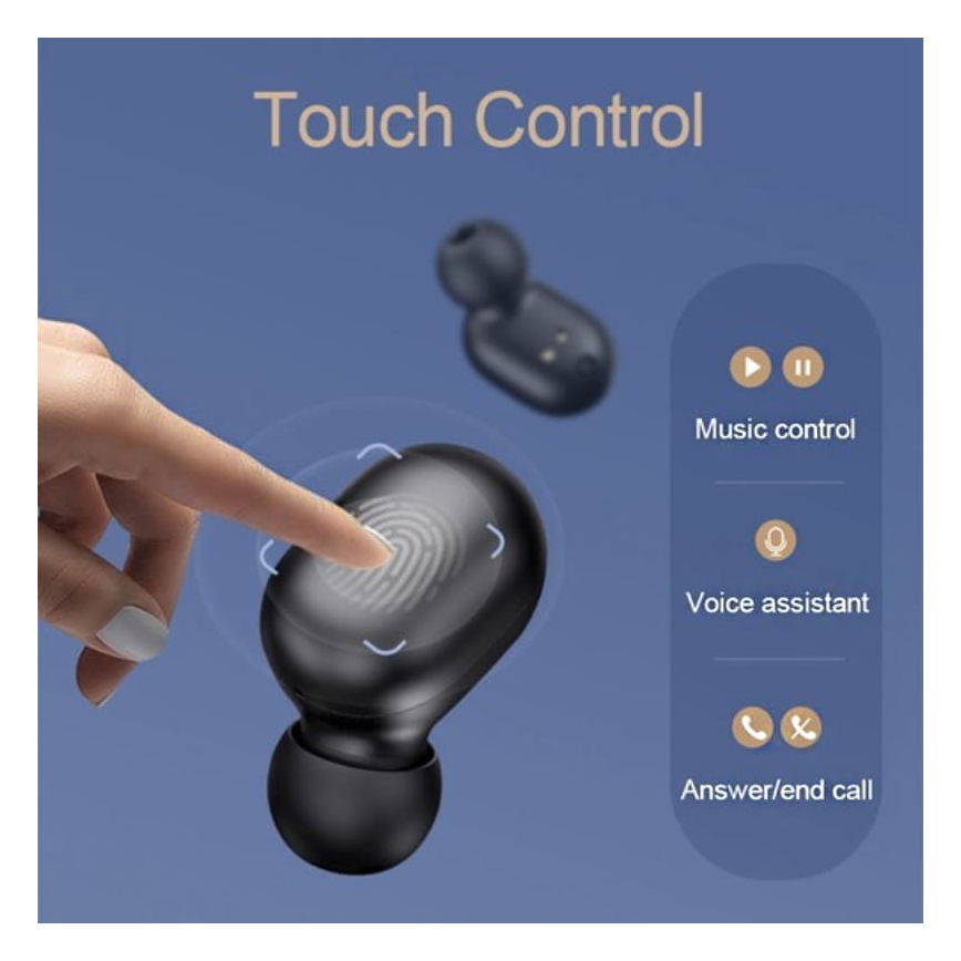 Haylou - Ūdensizturīgas bezvadu austiņas GT1 Pro Bluetooth melnas