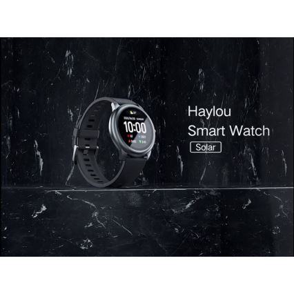 Haylou - Viedpulkstenis LS05 Solar Bluetooth IP68 melns