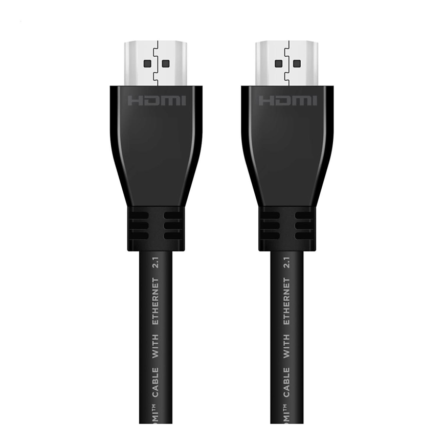 HDMI vads ar Ethernet 2.1 8K 3m melna