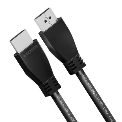HDMI vads ar Ethernet 2.1 8K 3m melna