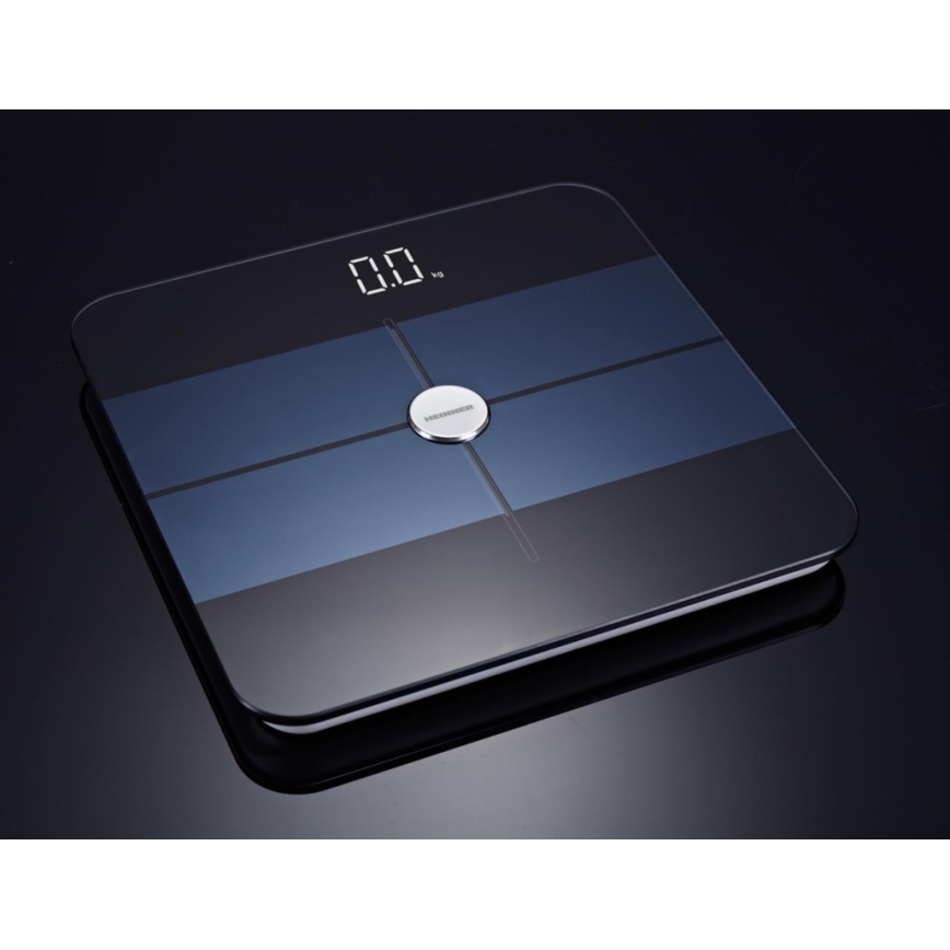 Heinner HBS-BTH180BK - Digitālie personīgie svari 2xAAA melni/zili