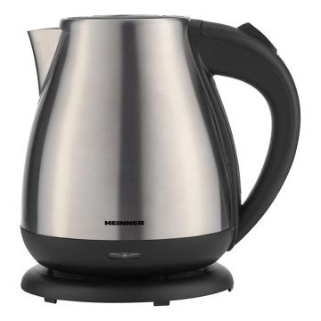Heinner HEK-17IX - Ātrā elektriskā tējkanna 1,7 l 2200W/230V matēts hroms/melna