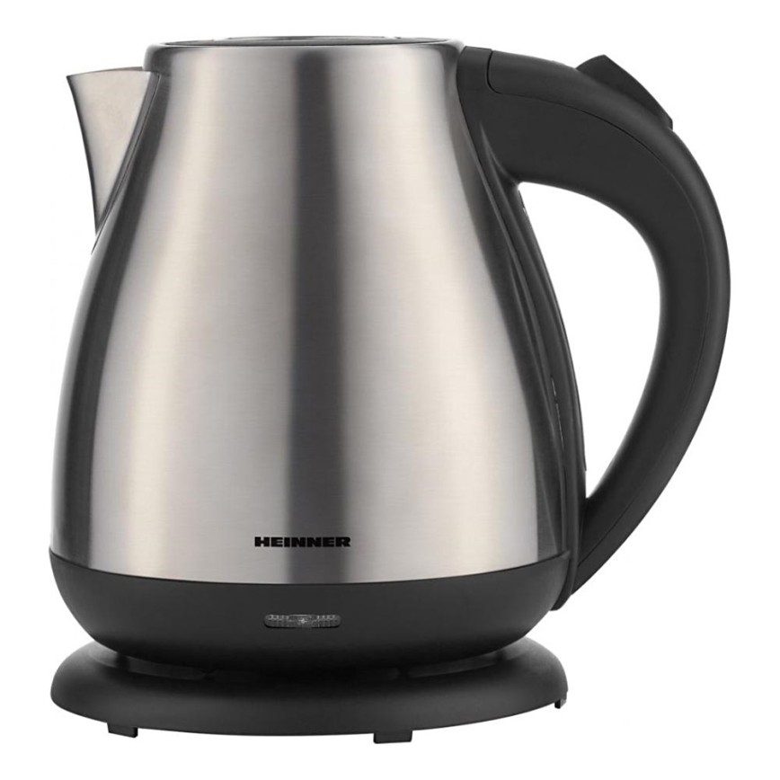 Heinner HEK-17IX - Ātrā elektriskā tējkanna 1,7 l 2200W/230V matēts hroms/melna