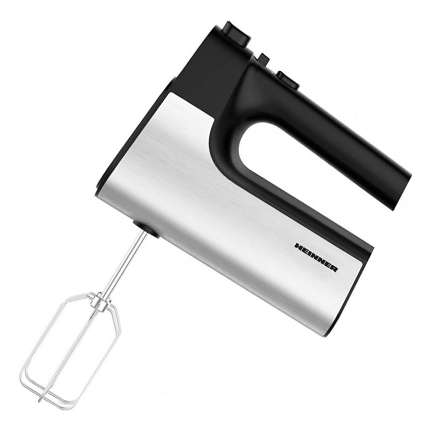 Heinner HM-500BKSS - Rokas mikseris 500W/230V matēts hroms/melns