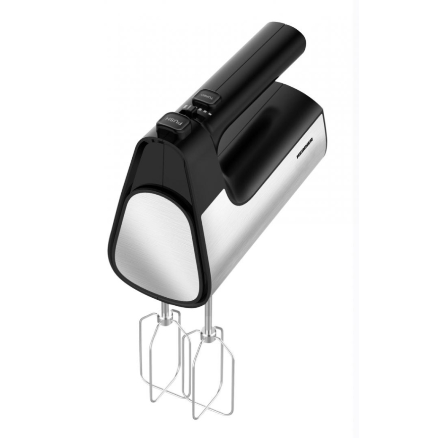 Heinner HM-500BKSS - Rokas mikseris 500W/230V matēts hroms/melns