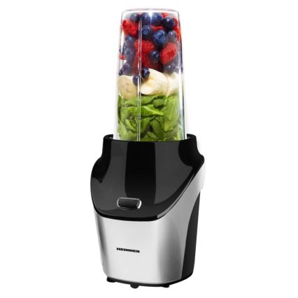 Heinner HSB-T1000SS - Smoothie nutri blenderis 1000W/230V matēts hroms/melns