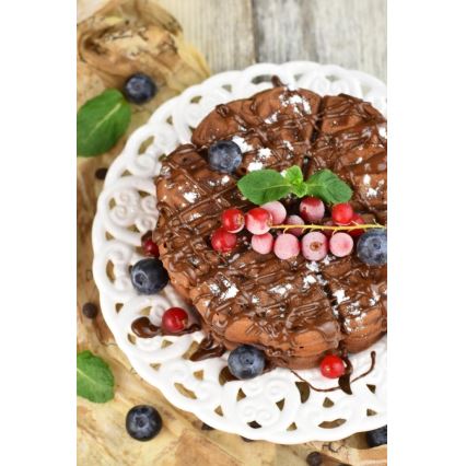 Heinner HWF-1000CR - Vafļu cepējs 1000W/230V melns/rožu zelts