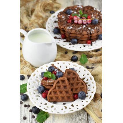 Heinner HWF-1000CR - Vafļu cepējs 1000W/230V melns/rožu zelts