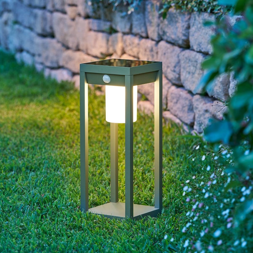 Hesperide - PIKY LED saules laterna ar kustības sensoru LED/3,7V 2600 mAh 40 cm IP65 zaļa