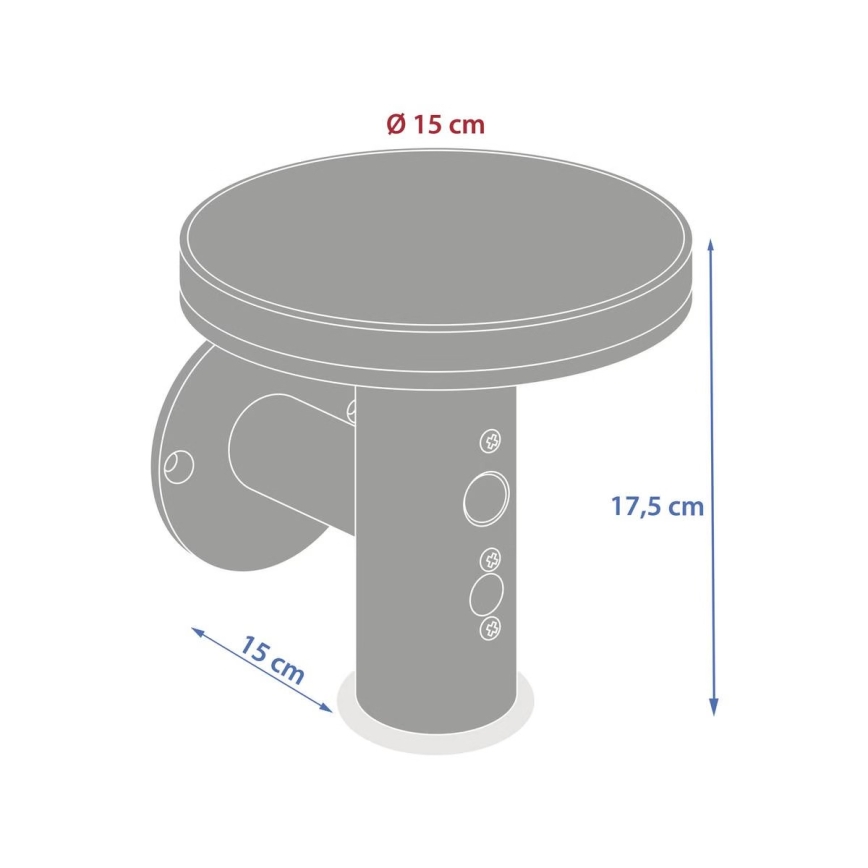 Hesperide - LED saules sienas lampa ar kustības sensoru DETEKT LED/3,7V 2600 mAh IP65