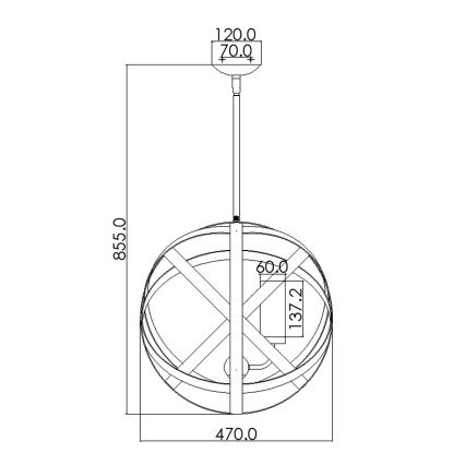 Hinkley - Āra lustra CARSON 3xE14/40W/230V IP44