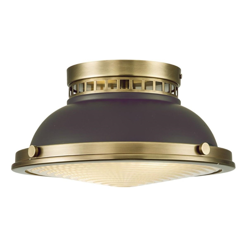 Hinkley - Griestu lampa AMELIA 2xE27/40W/230V melna/misiņš