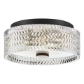 Hinkley - Griestu lampa ELLE 2xE27/60W/230V d. 30,5 cm melna