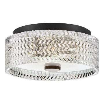 Hinkley - Griestu lampa ELLE 2xE27/60W/230V d. 30,5 cm melna