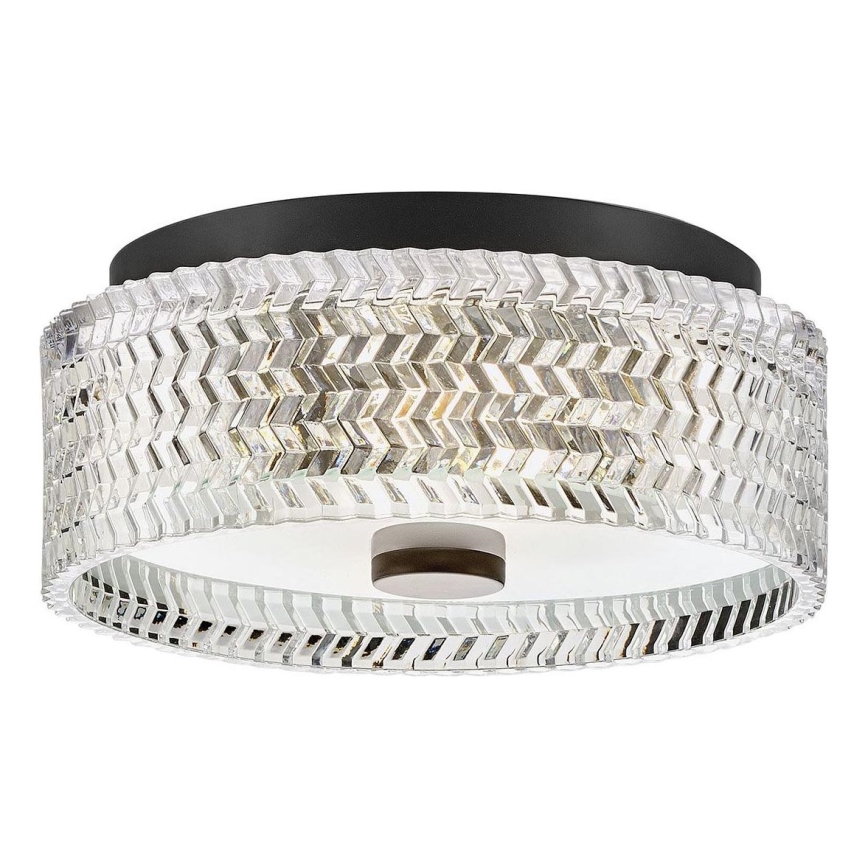 Hinkley - Griestu lampa ELLE 2xE27/60W/230V d. 30,5 cm melna