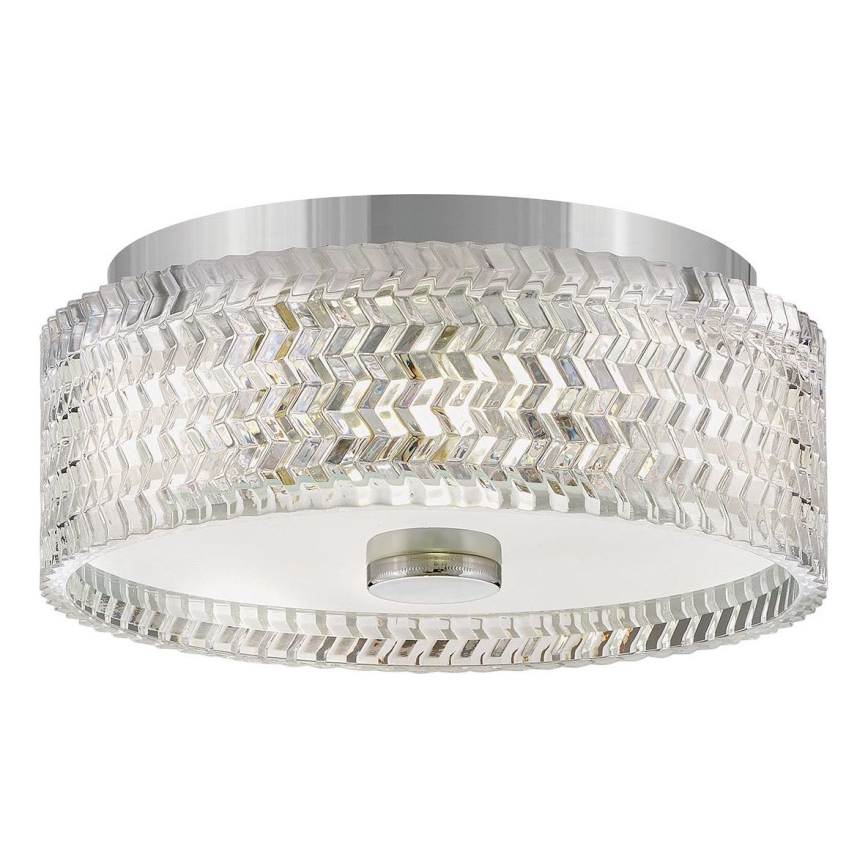 Hinkley Griestu lampa ELLE 2xE27/60W/230V d. 30,5 cm spīdīgi hromēts