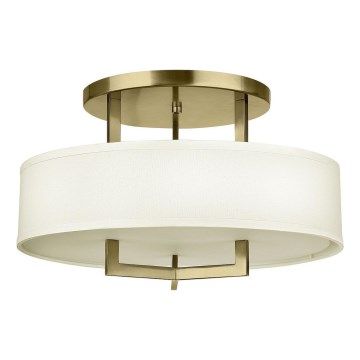 Hinkley - Griestu lampa HAMPTON 3xE27/60W/230V Ø 50,8 cm zelta krāsā