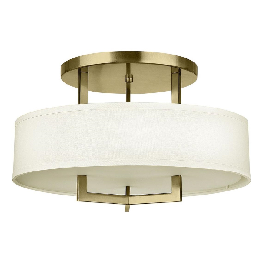 Hinkley - Griestu lampa HAMPTON 3xE27/60W/230V Ø 50,8 cm zelta krāsā