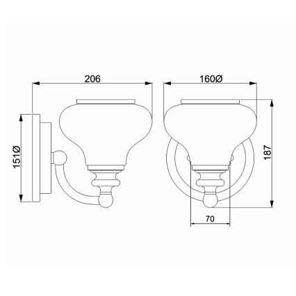 Hinkley - LED Vannas istabas sienas lampa AINSLEY 1xG9/3W/230V IP44