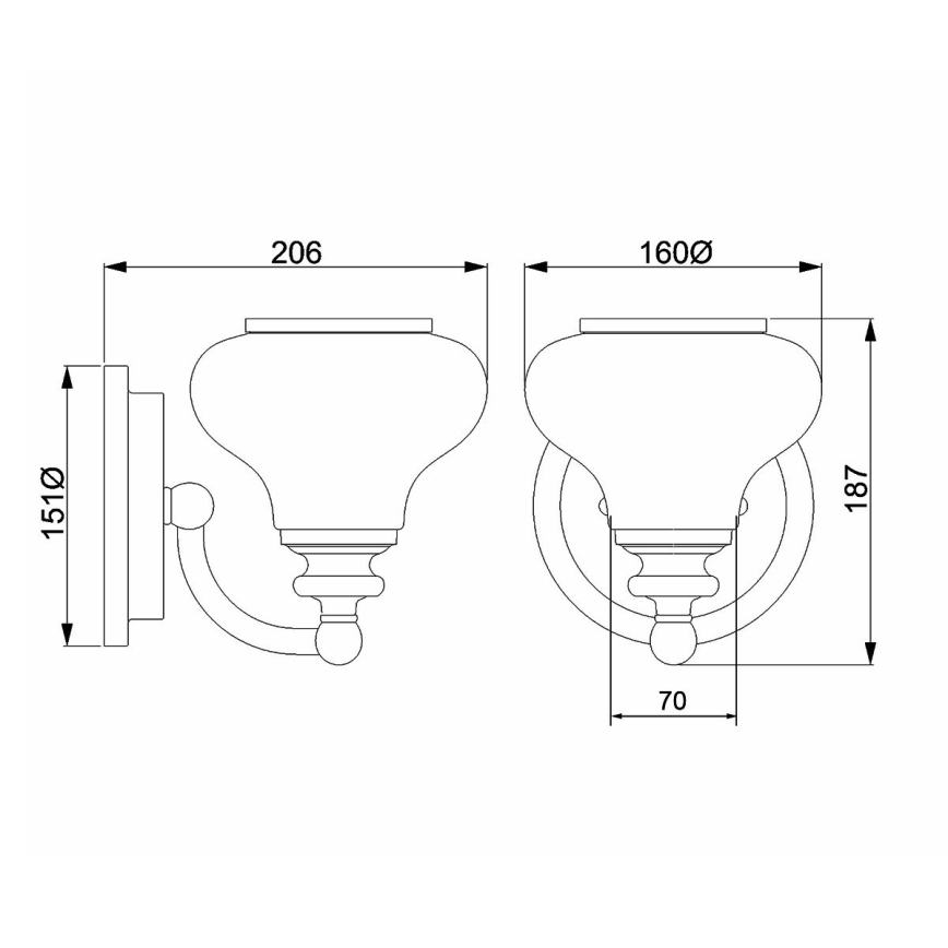 Hinkley - LED Vannas istabas sienas lampa AINSLEY 1xG9/3W/230V IP44