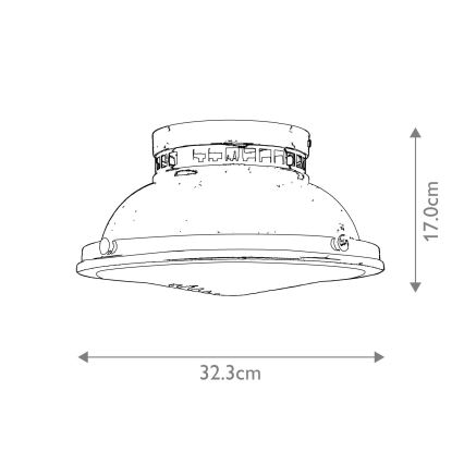 Hinkley - Griestu lampa AMELIA 2xE27/40W/230V spīdīgi hromēts