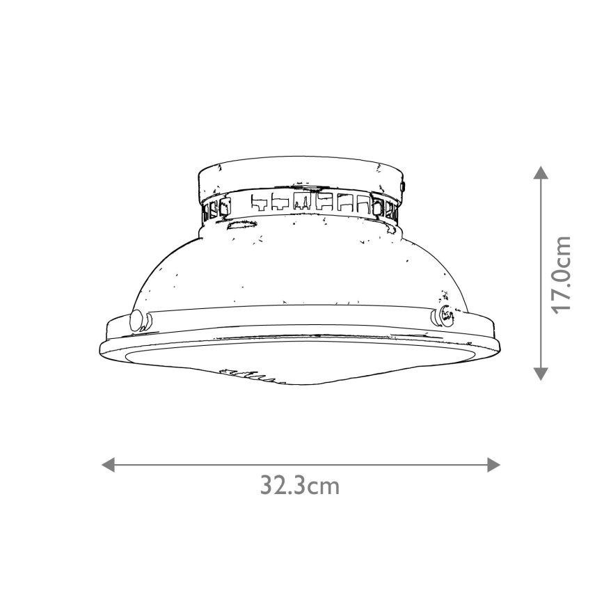 Hinkley - Griestu lampa AMELIA 2xE27/40W/230V spīdīgi hromēts