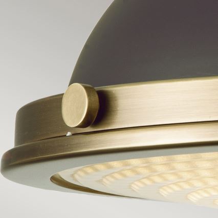 Hinkley - Griestu lampa AMELIA 2xE27/40W/230V melna/misiņš