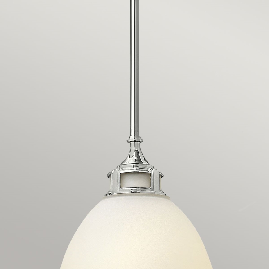 Hinkley - Lustra ar stieni AMELIA 1xE27/60W/230V spīdīgi hromēts